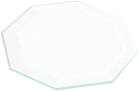 Plymor Octagon 3mm de vidro chanfrado limpo, 2,5 polegadas x 2,5 polegadas