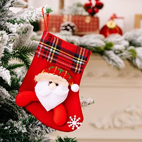 NSQFKALL BIG SGOQUES DO CANDY SOCKS Decorações de Natal Decorações de festa de Natal em casa Árvore de cerâmica