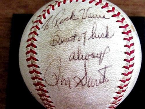 Ron Santo Chicago Cubs HOF assinado Auto Vintage Warren Giles Onl Baseball JSA Loa - Bolalls autografados