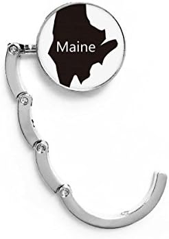Maine America USA Mapa Tabela de contorno Gancho decorativo Extensão dobrável cabide dobrável