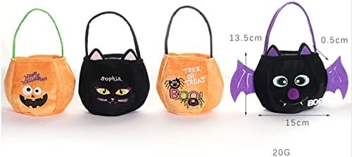 Bolsas de sacolas simples para personalizar sacos de doces de Halloween sacos de lanches tiras