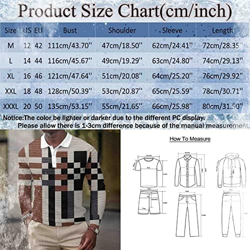 XXBR MEN CHAMISTAS Polo de manga comprida botão de placket henley camisa retrô étnico asteca geométrica