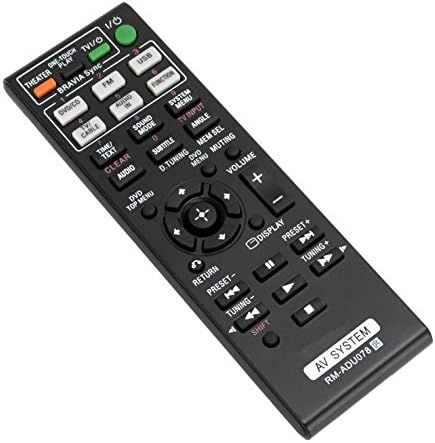 AIDITIYMI RM-ADU078 Substituiu o controle remoto para o sistema de home theater da Sony DVD DAV-DZ170