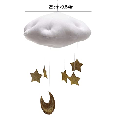 Pingente de nuvem pendurado teto móvel para crianças móveis decoração de estrela de brinquedos para berçário ornamento