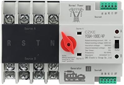 TINTAG YCQ4-100E/4P 63A 100A DIN ATS ATS para PV e Inverter Dune Power Automatic Transfer Seletor Switches