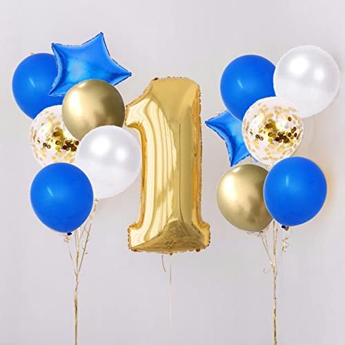 Bentin 62pcs Balões azuis marinho conjunto para suprimentos de festa temática azul, balões azuis