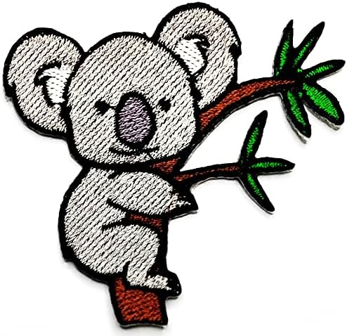 Rareasy Patch Koala urso Aplique Costurar Ferro em Bordado Bordado Bordado Bordado Logotão De Cartoon Crianças