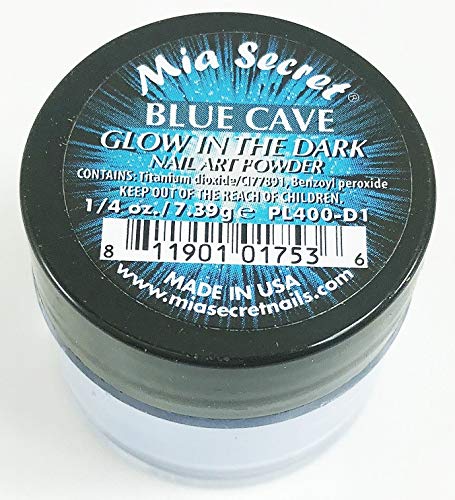 MIA Secret Professional System de unhas de unhas Art Powder Glow in the Dark Collection .25 oz. - Túnel rosa