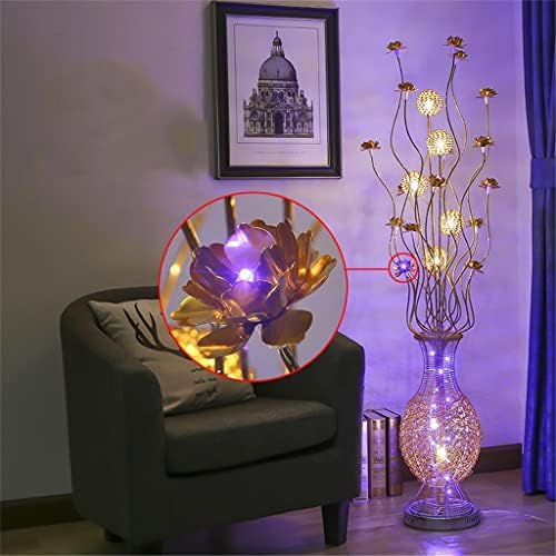 LhllHl Rústico Decorativo Sala Lâmpada de Fundo Estudo Quarto Vaso Personalizado Lâmpada de Gold Handmada Lâmpadas