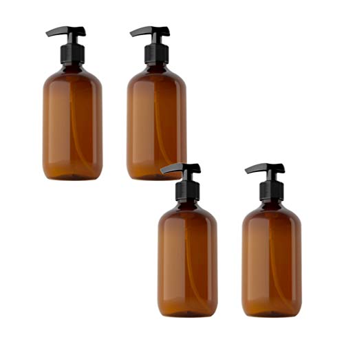Topbathy 4pcs garrafas de loção vazias dispensador de sabão de jar para cremes lavagem corporal sabonete de manusera