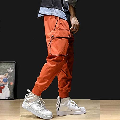Xyxiongmao streetwear moda de hip hop calças de joggers para homens calças casuais soltas com
