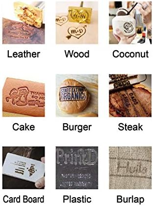 Logotipo de negócios personalizado Branding Wood Iron, Wood Burning Stamp, Iron de marca personalizada para