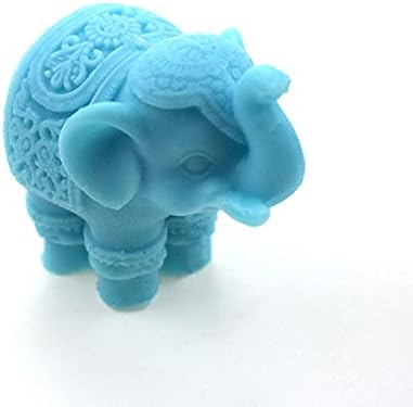 Molde de silicone de elefante 3D Oren, molde de fondante de elefante 3D Modelo de modelagem de elefante para