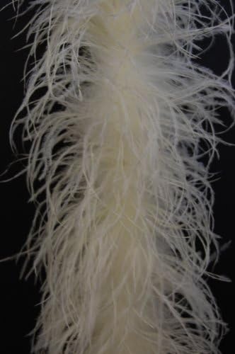 4 Ply Avestrich Feather Boa 2 jardas para figurino de Halloween Bachelorette DIY