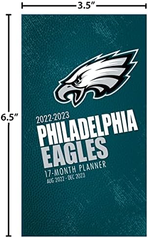 Turner Sports Philadelphia Eagles 2022-23 Plopador de bolso de 17 meses