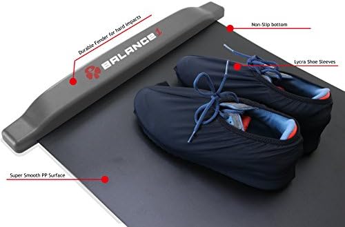 Balance 1 Slide Board Pro-90 polegadas Super Smooth Boots com botas Lycra