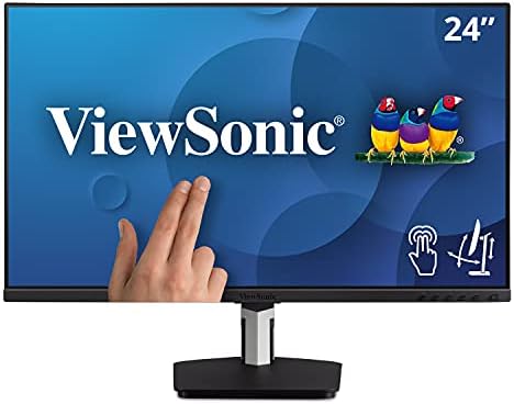 ViewSonic TD2455 24 polegadas 1080p IPS de 10 pontos Monitor de tela de toque e micronics estrela Tsp143iiiU Impressora
