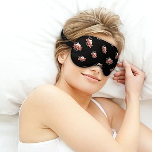 Futuro jogador de beisebol Sleeping Blacefold Máscara capa de sombra de olho fofo com alça ajustável