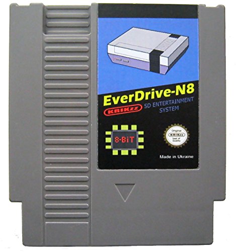 Cartão de jogo Flash Everdrive N8 para Nintendo Entertainment System NTSC