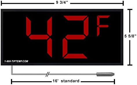 Termômetro de exibição grande com dígitos de 4 para exibição extra grande, exibições termometer
