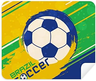 Limpador de tela de pano de limpeza de futebol de futebol brasil