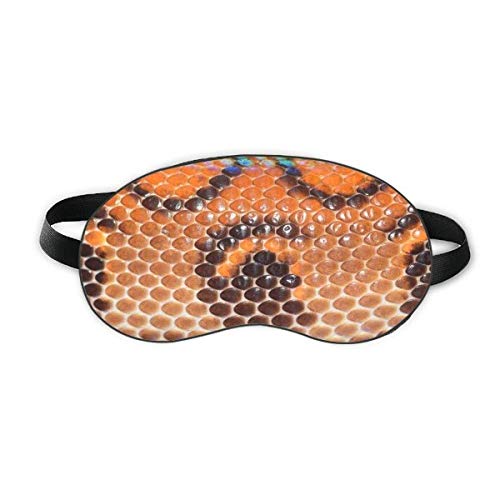 Snack Leather Abstract Design Design Sleep Eye Shield Soft Night Blindfold Shade Cover