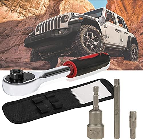 Bolaxina para Jeep Wrangler Acessórios Torx Kit de ferramentas Soft/ Hard Porta superior Remoção