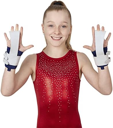 Qalaro Double Buckle Grips for Girls Gymnastics | Punhas de doe, pulseiras de 4 | Ginástica Greps for Girls