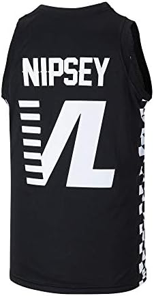 AOSUA NIPSEY-HUSSLE WALL Victory Lap Capa Hip Hop Rap Mens Basquete Jersey Camisa de esportes adultos costurados