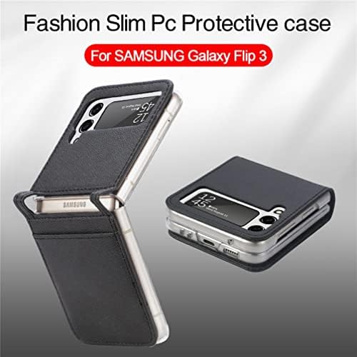 Caixa de dobra Klapber para capa de telefone Samsung Galaxy Z Flip4 para Galaxy Z Flip 4 Caso de couro premium