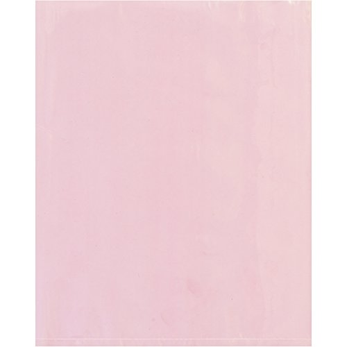 Sacos poli-poli anti-estático de 4 mil, 10 x 12, rosa, 1000/estojo