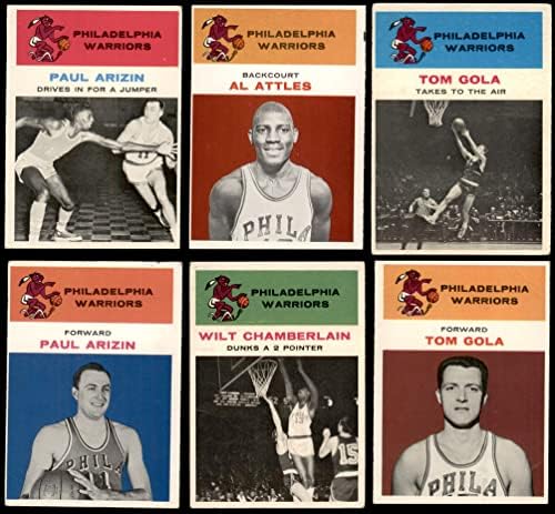 1961-62 Fleer Philadelphia Warriors Team Set Philadelphia Warriors VG Warriors