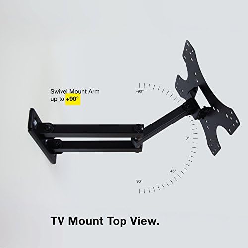 Expert Connect | Suporte de montagem na parede da TV | 17-42 ”| Articulação de movimento completo | Ajuste de