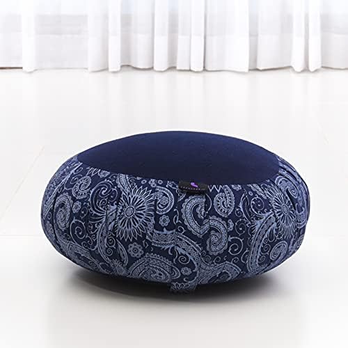 Conjunto de almofadas de meditação de Leewadee-1 Round Zafu Yoga Pillow e 1 tapete quadrado de zabuton
