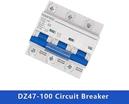 1pcs disjuntor DZ47 63A 80A 100A 125A MCB 10KA Capacidade de ruptura em miniatura Miniatura Miniature Switch 1p