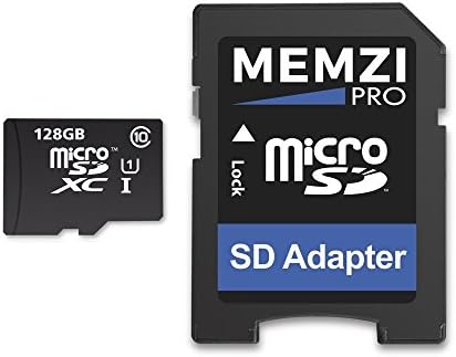 MEMZI PRO 128GB CLASS 10 80MB/S MICRO SDXC MEMÓRIA CARTÃO COM ADAPTADOR SD para Olympus TG-Tracker ou Ricoh