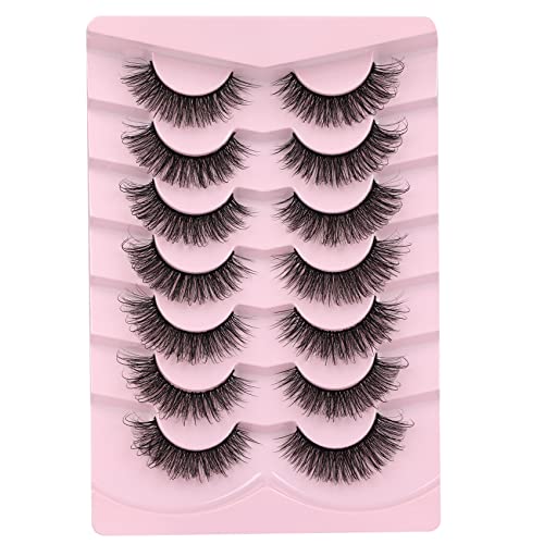 Lashs Russian Fairy Fluffy Natural Look Wispy Zanlufly Mink Lashes Cat Eye D Curl que se parece