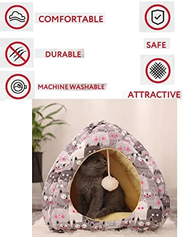 Aquecimento de gato de auto -aquecimento - Cama de cachorro quente macia longa e luxuosa almofada de estimação para