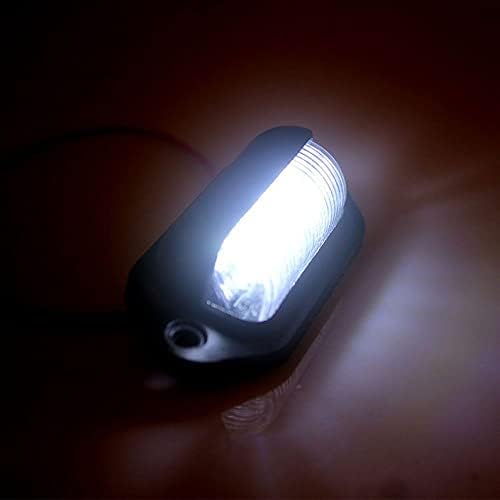 2pcs 6 Luz de placa LED Luz de 12V-24V Lâmpada traseira da placa, luzes de cúpula para carro de carro