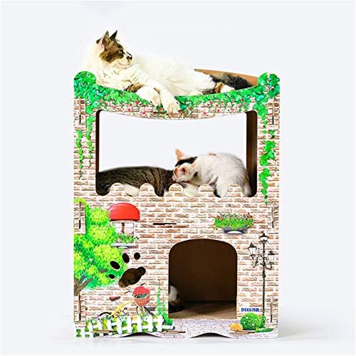 N / C Pet Lounge, design de moldura de escalada dupla, casa confortável e segura, resistente ao