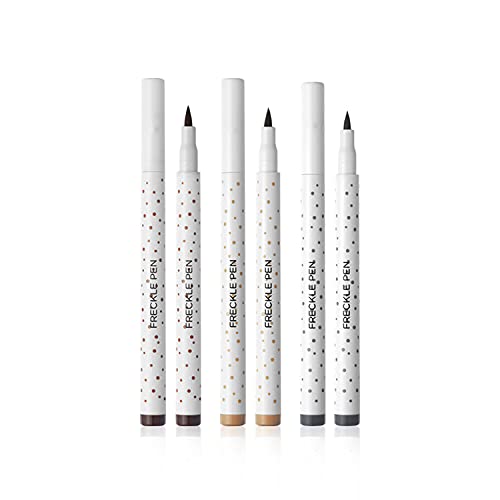 Maepeor Freckle caneta clara marrom natural shingles maquiagem caneta de maquiagem de caneta de ponta de