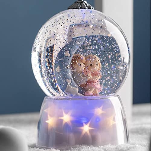 Ylyajy Dreamy Starlight Snowflake Crystal Ball Caixa de música Octavo DLA Namorado e namorada Aniversário do dia