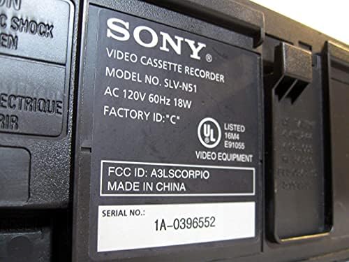 Sony SLV-N51 4-CAPEL HI-FI VCR