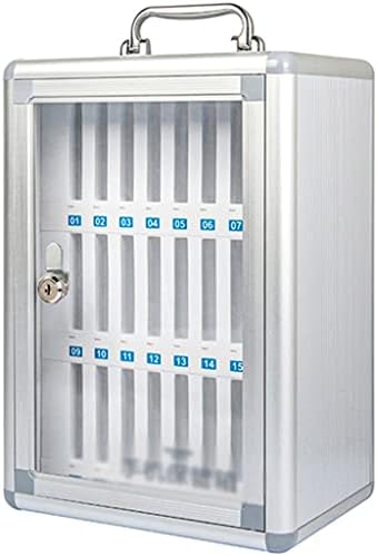 Alumínio de liga de alumínio Cabinete de armazenamento de celulares, Caixa de armário de bolso com alça para sala