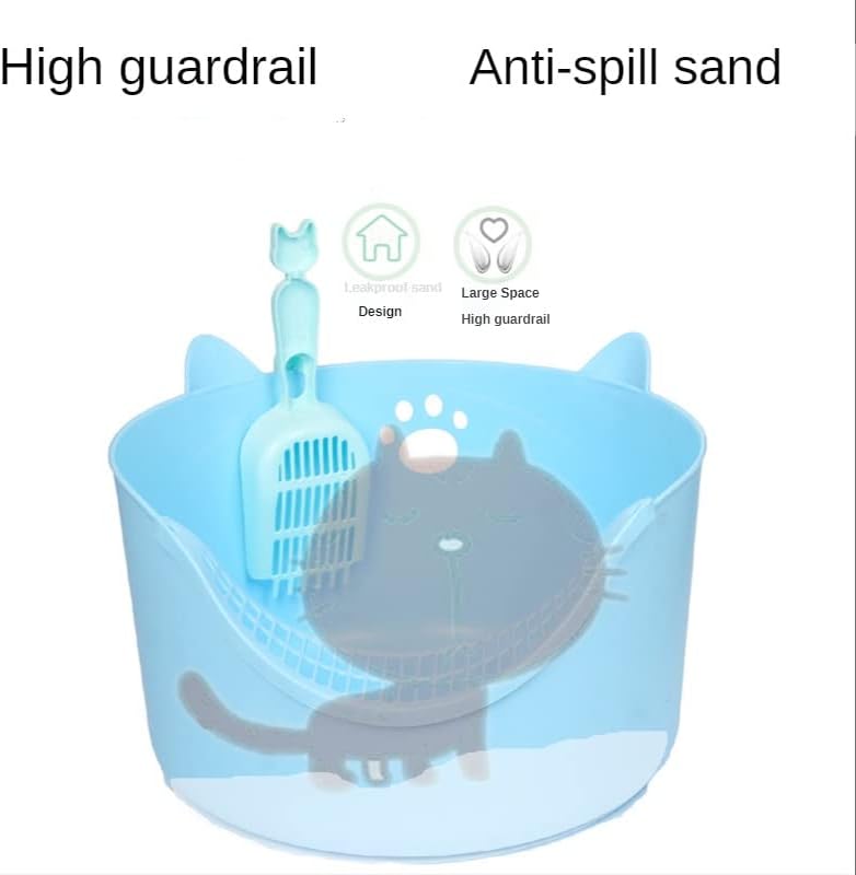 Gretd semi -fechado gatos vaso sanitário durável de alta cerca de gatas de gatinho de gatinhos