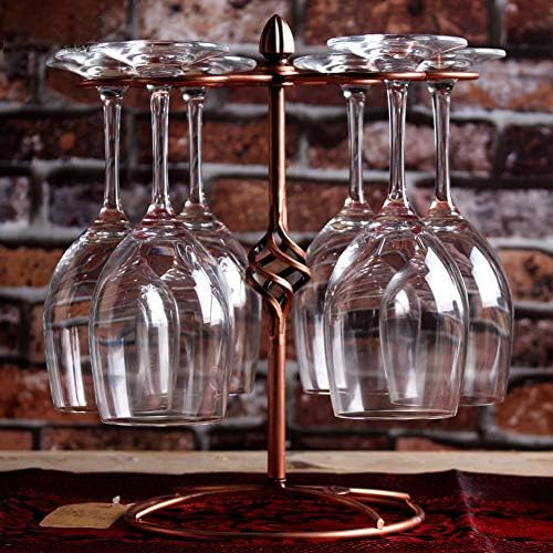 Salalis Wine Glass Rack, Wine Glass Holder Bronze Color para armazenamento de copo para uso