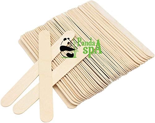 Pandaspa 100 peças Jumbo Sticks, madeira natural premium para construção, mistura e criação de projetos