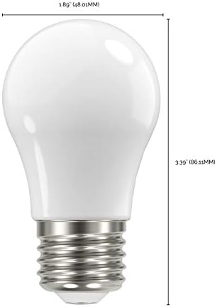Lâmpadas de filamentos de LEDs Satco Dimmable, S12405, lúmens altos, 5 watts, A15; Braco suave; 3000K;