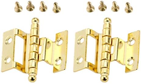 Zhyh 2pcs móveis de ouro Decors Decors Decors Decors Decor de porta do armário Coroa Decisão de 8 buracos