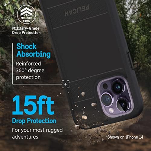 Série Protector Pelican - iPhone 14 Pro Max Case 6.7 [Compatível com Magsafe] Caixa de telefone magnético com